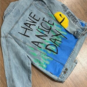 Brooklyn Cloth Blue Graphic Denim Jacket